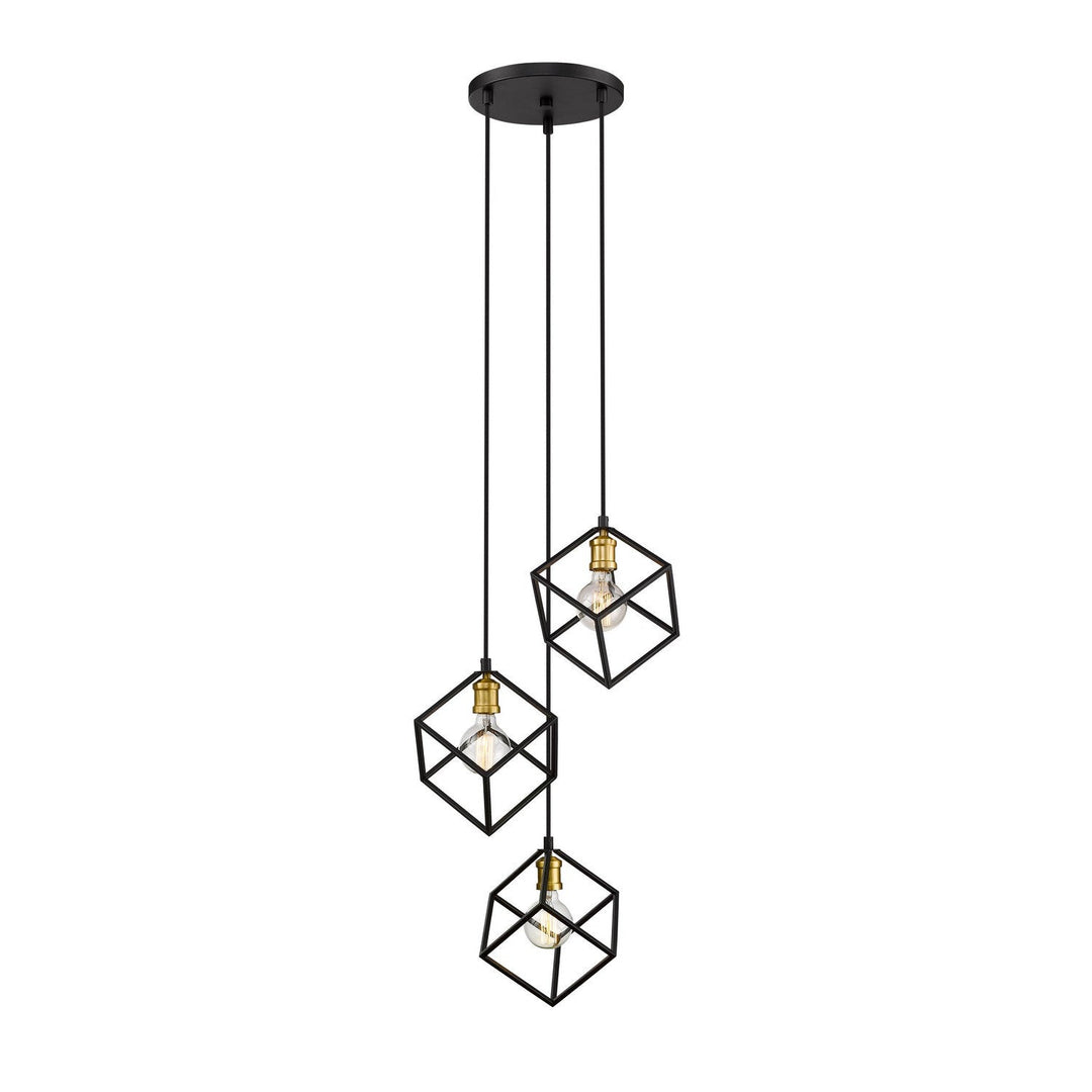 Z-Lite Vertical 478-3BRZ-OBR Pendant Light - Bronze / Olde Brass