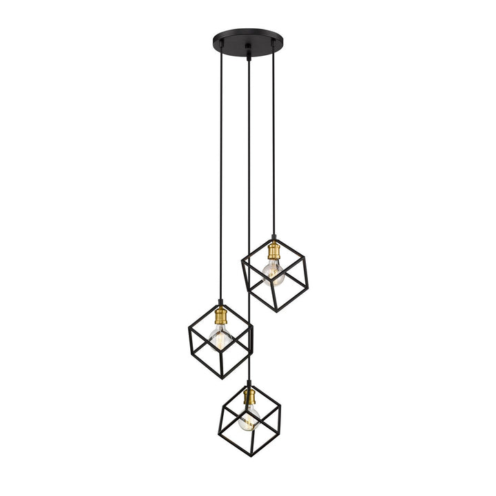Z-Lite Vertical 478-3BRZ-OBR Pendant Light - Bronze / Olde Brass