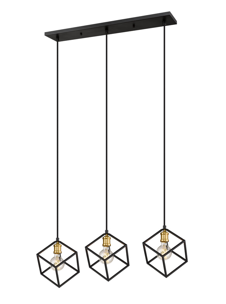 Z-Lite Vertical 478-3L-BRZ-OBR Pendant Light - Bronze / Olde Brass