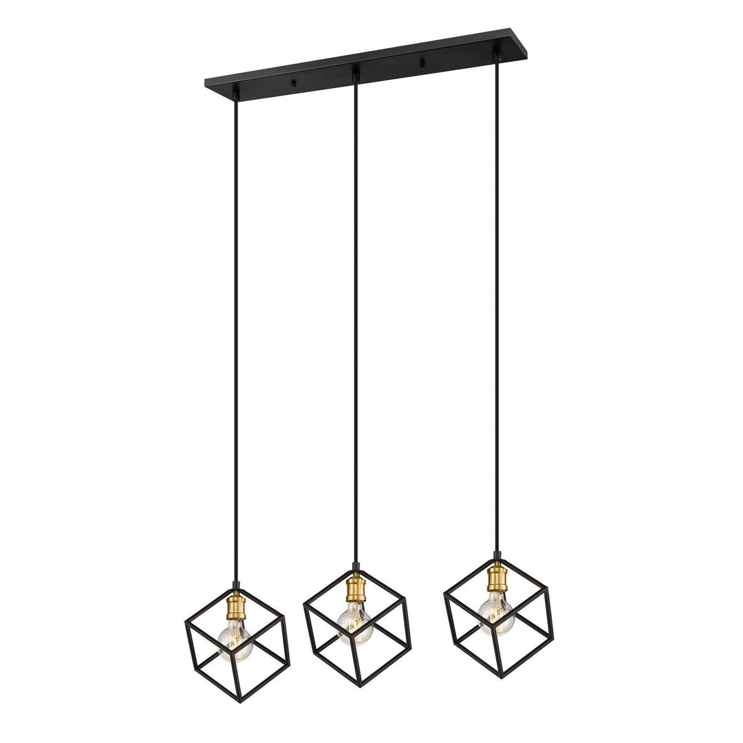 Z-Lite Vertical 478-3L-BRZ-OBR Pendant Light - Bronze / Olde Brass