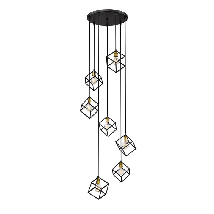 Z-Lite Vertical 478-7BRZ-OBR Pendant Light - Bronze / Olde Brass