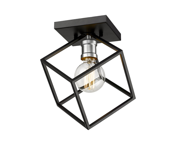 Z-Lite Vertical 478F-MB-BN Ceiling Light - Matte Black / Brushed Nickel