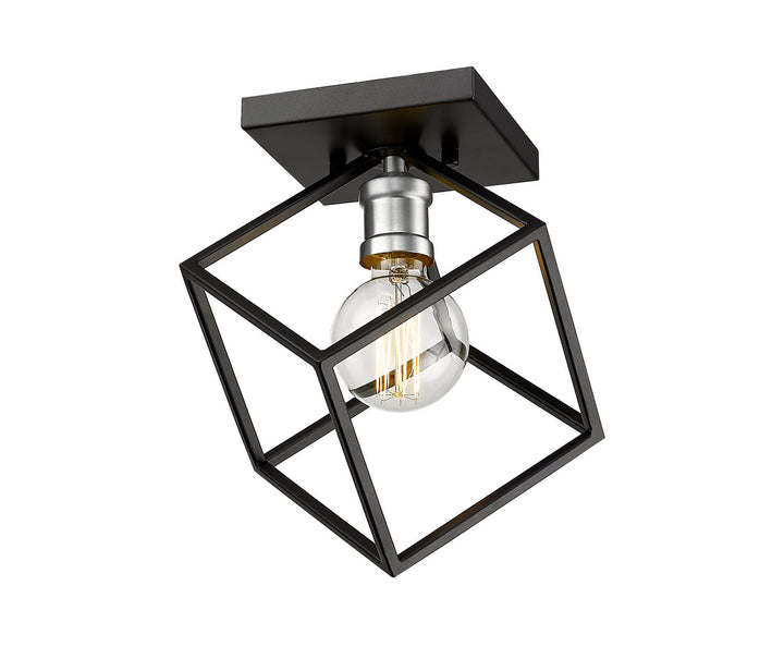 Z-Lite Vertical 478F-MB-BN Ceiling Light - Matte Black / Brushed Nickel
