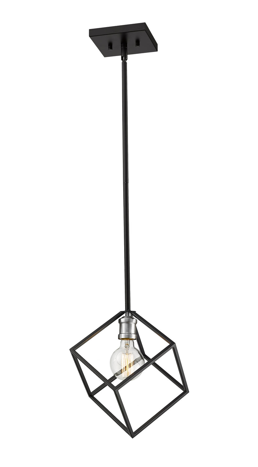 Z-Lite Vertical 478P11-MB-BN Pendant Light - Matte Black / Brushed Nickel