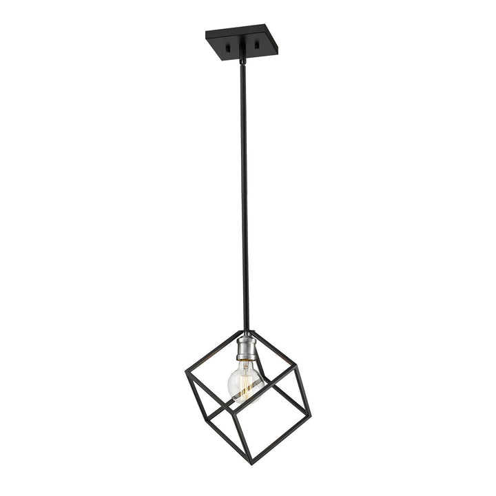 Z-Lite Vertical 478P11-MB-BN Pendant Light - Matte Black / Brushed Nickel