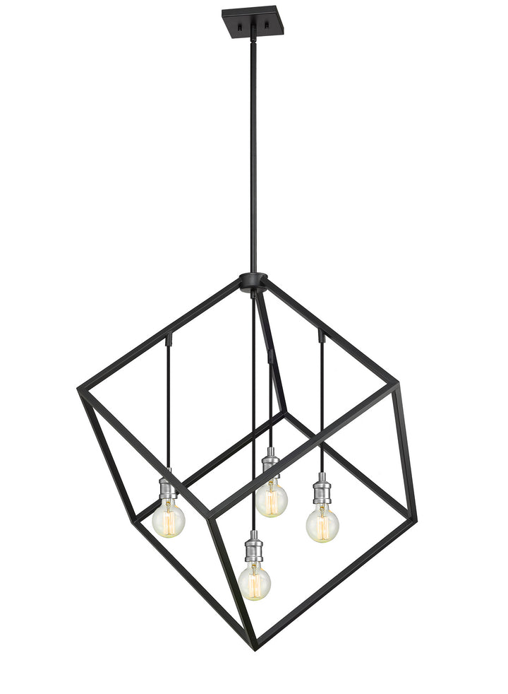 Z-Lite Vertical 478P34-MB-BN Pendant Light - Matte Black / Brushed Nickel