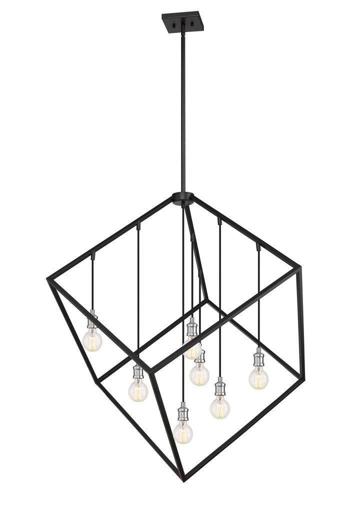 Z-Lite Vertical 478P44-MB-BN Pendant Light - Matte Black / Brushed Nickel