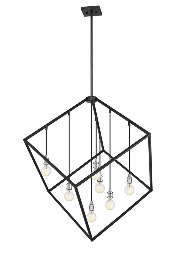 Z-Lite Vertical 478P44-MB-BN Pendant Light - Matte Black / Brushed Nickel