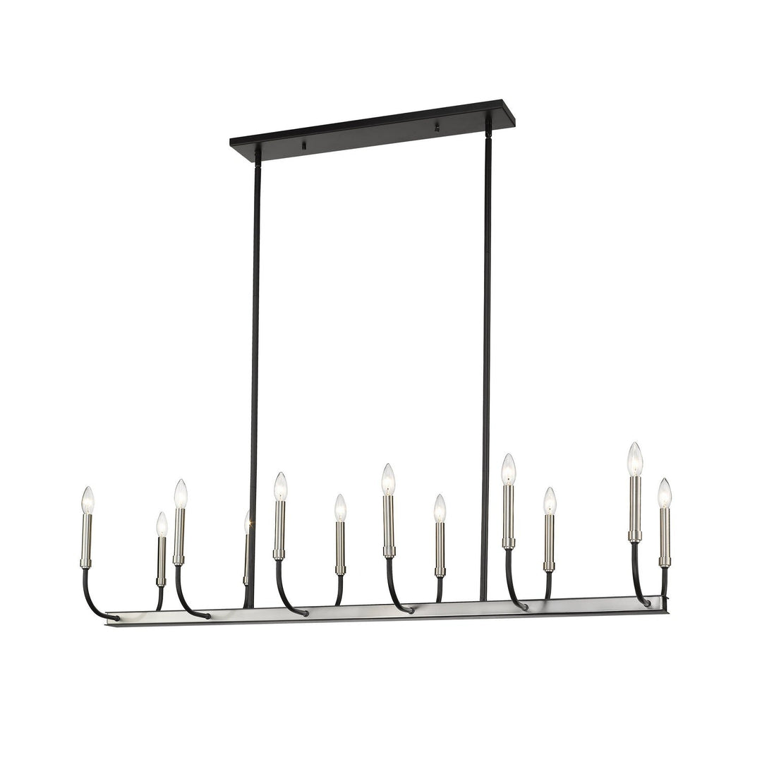 Z-Lite Haylie 479-12L-MB-BN Pendant Light - Matte Black / Brushed Nickel