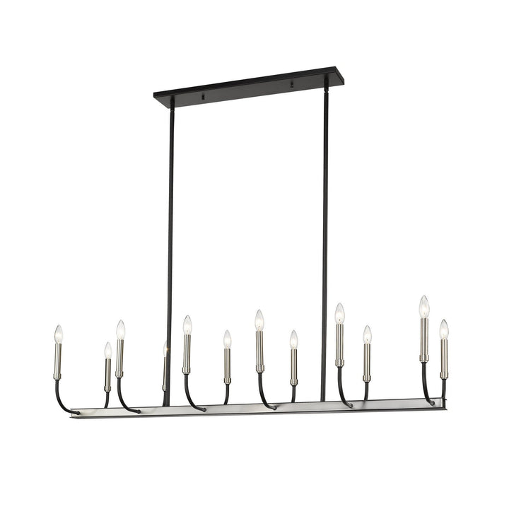 Z-Lite Haylie 479-12L-MB-BN Pendant Light - Matte Black / Brushed Nickel