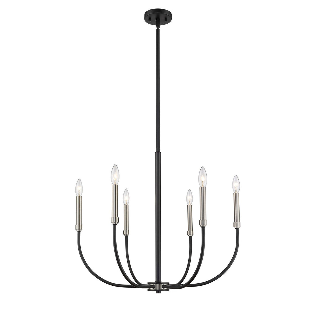 Z-Lite Haylie 479-6MB-BN Chandelier Light - Matte Black / Brushed Nickel