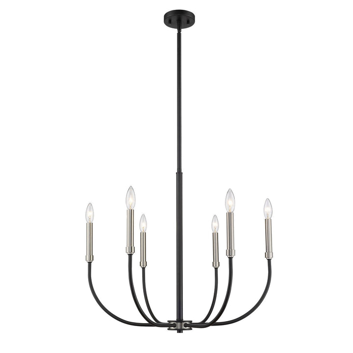 Z-Lite Haylie 479-6MB-BN Chandelier Light - Matte Black / Brushed Nickel
