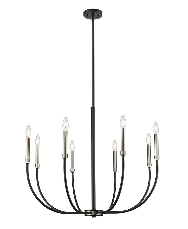 Z-Lite Haylie 479-8MB-BN Chandelier Light - Matte Black / Brushed Nickel