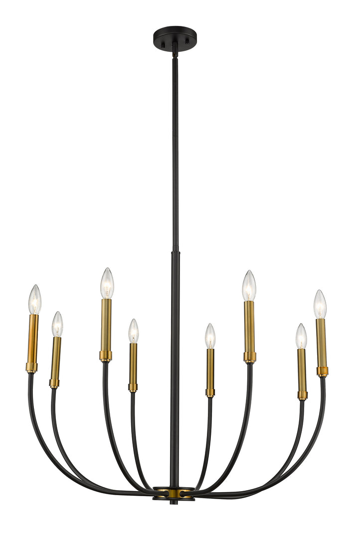 Z-Lite Haylie 479-8MB-OBR Chandelier Light - Matte Black / Olde Brass