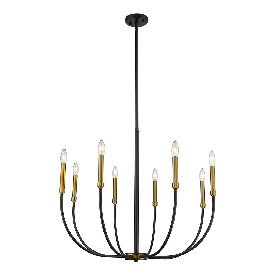 Z-Lite Haylie 479-8MB-OBR Chandelier Light - Matte Black / Olde Brass