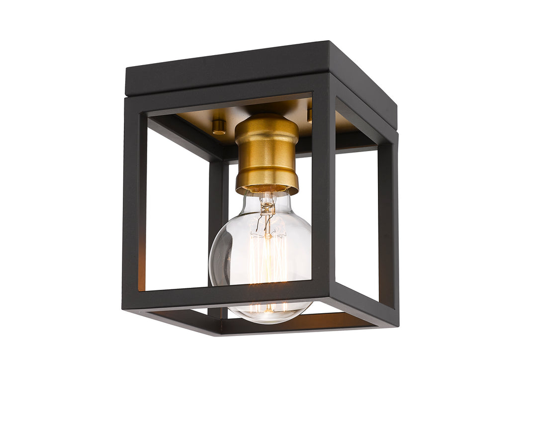 Z-Lite Kube 480F1-BRZ-OBR Ceiling Light - Bronze / Olde Brass