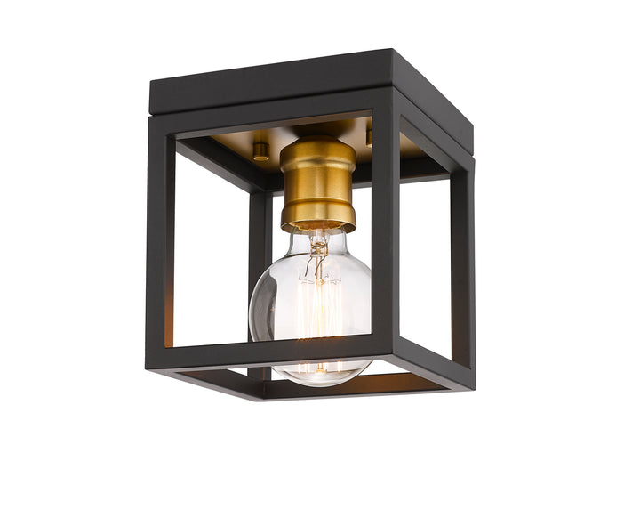 Z-Lite Kube 480F1-BRZ-OBR Ceiling Light - Bronze / Olde Brass
