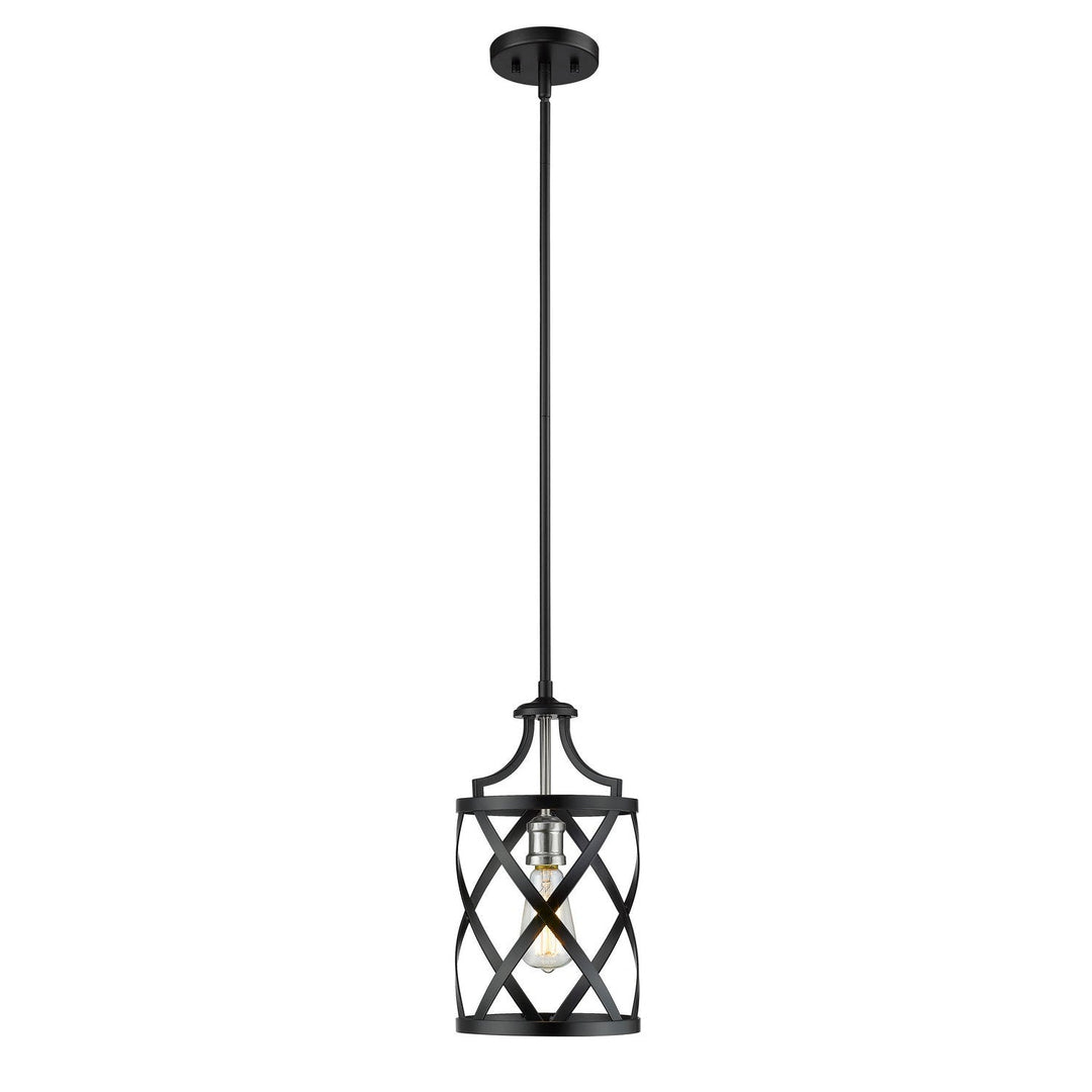 Z-Lite Malcalester 481MP-MB-BN Pendant Light - Matte Black / Brushed Nickel
