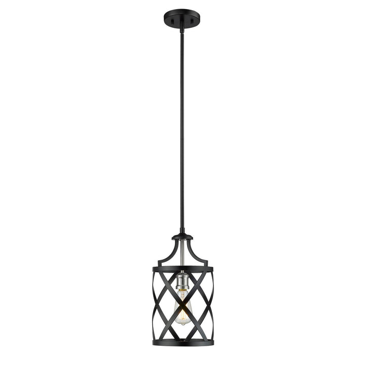 Z-Lite Malcalester 481MP-MB-BN Pendant Light - Matte Black / Brushed Nickel