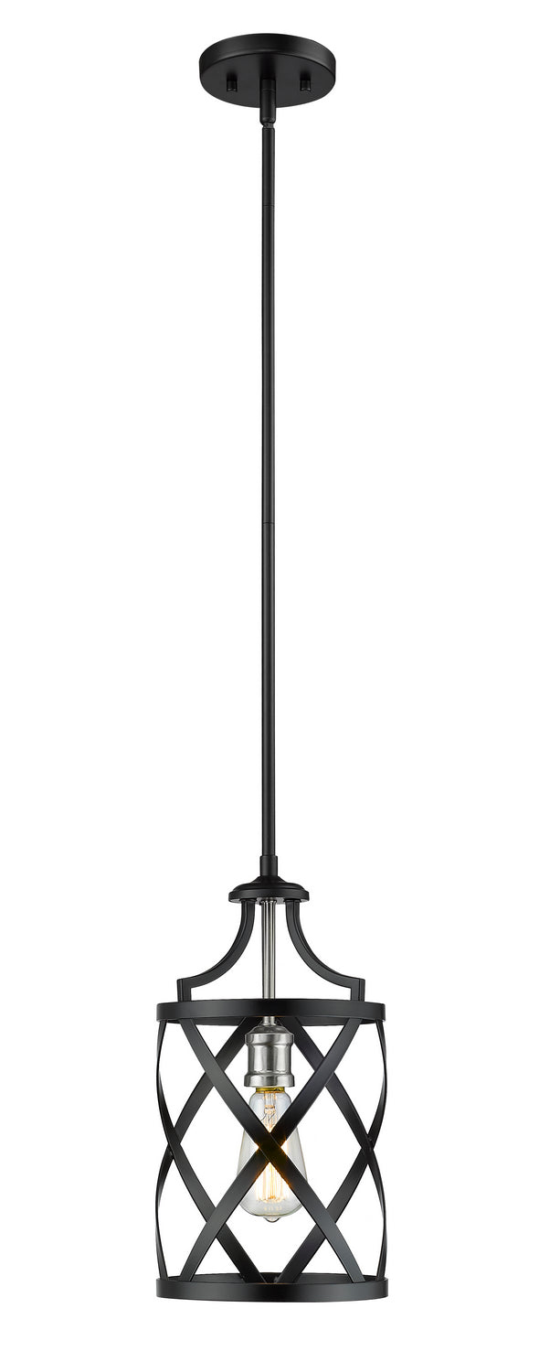 Z-Lite Malcalester 481MP-MB-BN Pendant Light - Matte Black / Brushed Nickel
