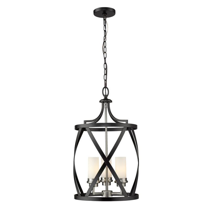 Z-Lite Malcalester 481P14-MB-BN Chandelier Light - Matte Black / Brushed Nickel