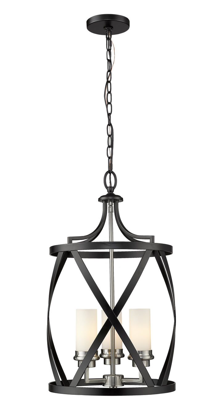 Z-Lite Malcalester 481P14-MB-BN Chandelier Light - Matte Black / Brushed Nickel