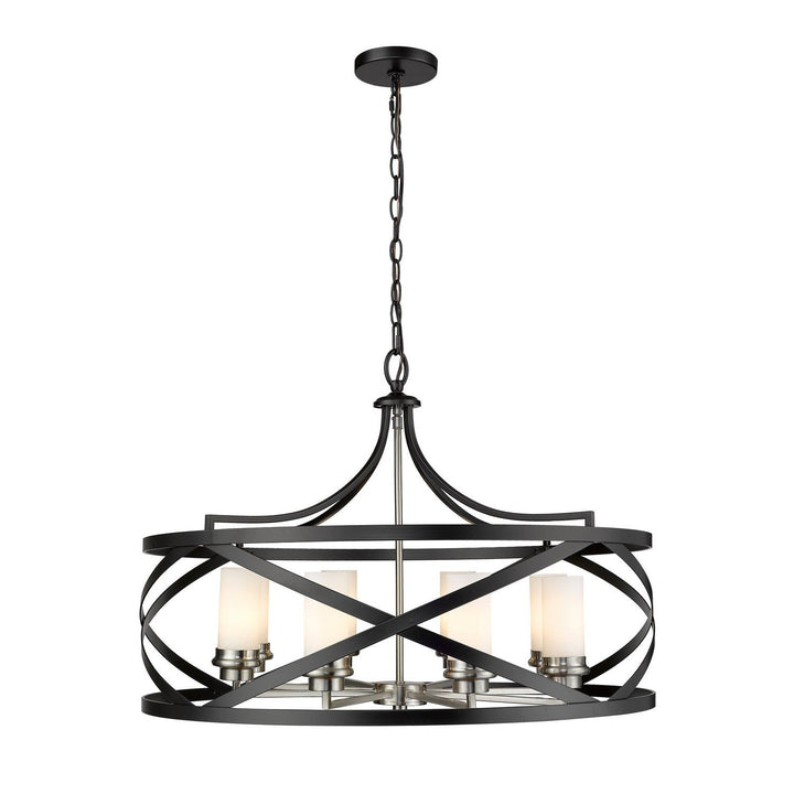 Z-Lite Malcalester 481P30-MB-BN Chandelier Light - Matte Black / Brushed Nickel