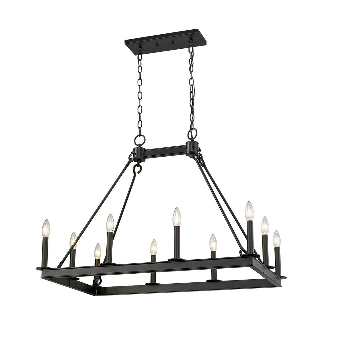 Z-Lite Barclay 482-10L-MB Chandelier Light - Matte Black