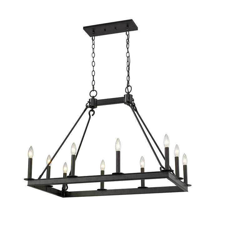 Z-Lite Barclay 482-10L-MB Chandelier Light - Matte Black