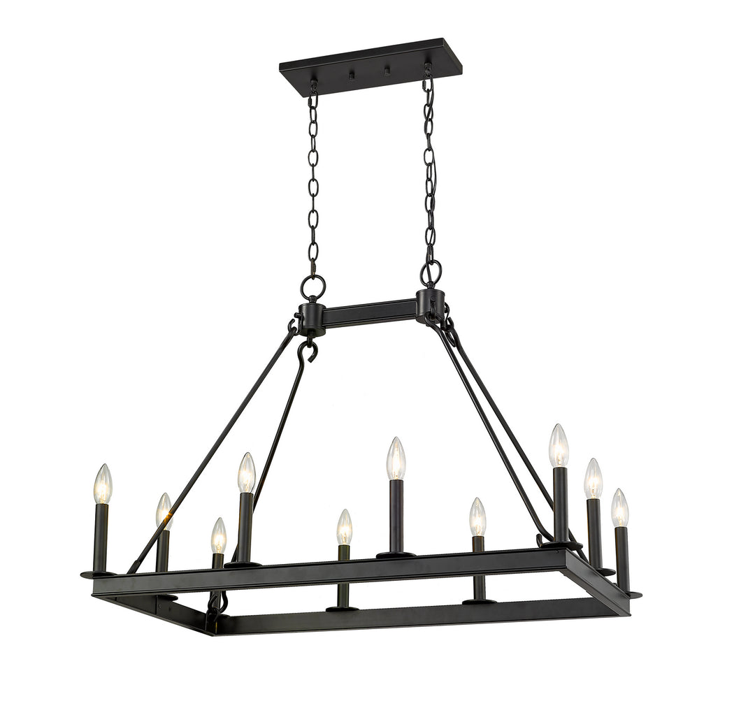 Z-Lite Barclay 482-10L-MB Chandelier Light - Matte Black