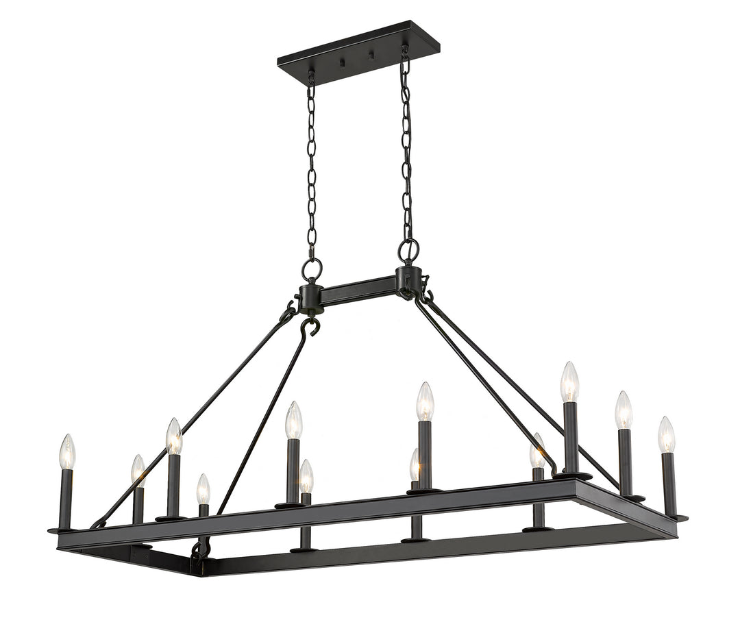 Z-Lite Barclay 482-12L-MB Chandelier Light - Matte Black