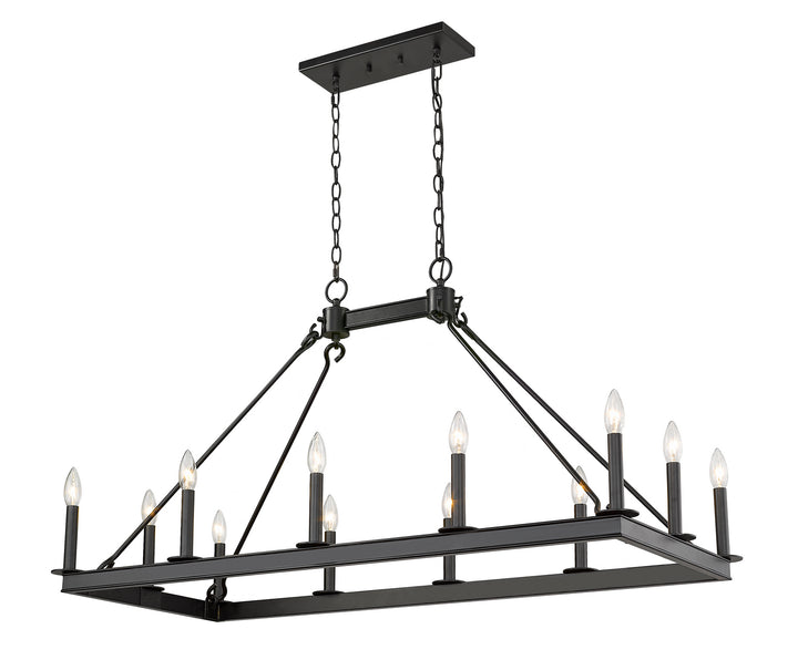 Z-Lite Barclay 482-12L-MB Chandelier Light - Matte Black