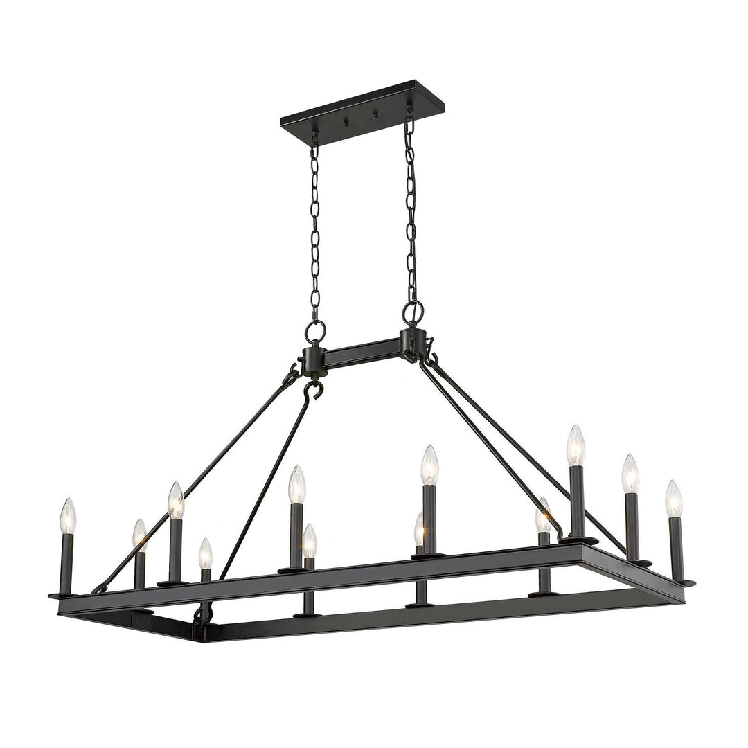 Z-Lite Barclay 482-12L-MB Chandelier Light - Matte Black