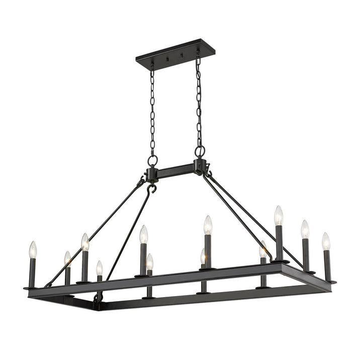 Z-Lite Barclay 482-12L-MB Chandelier Light - Matte Black