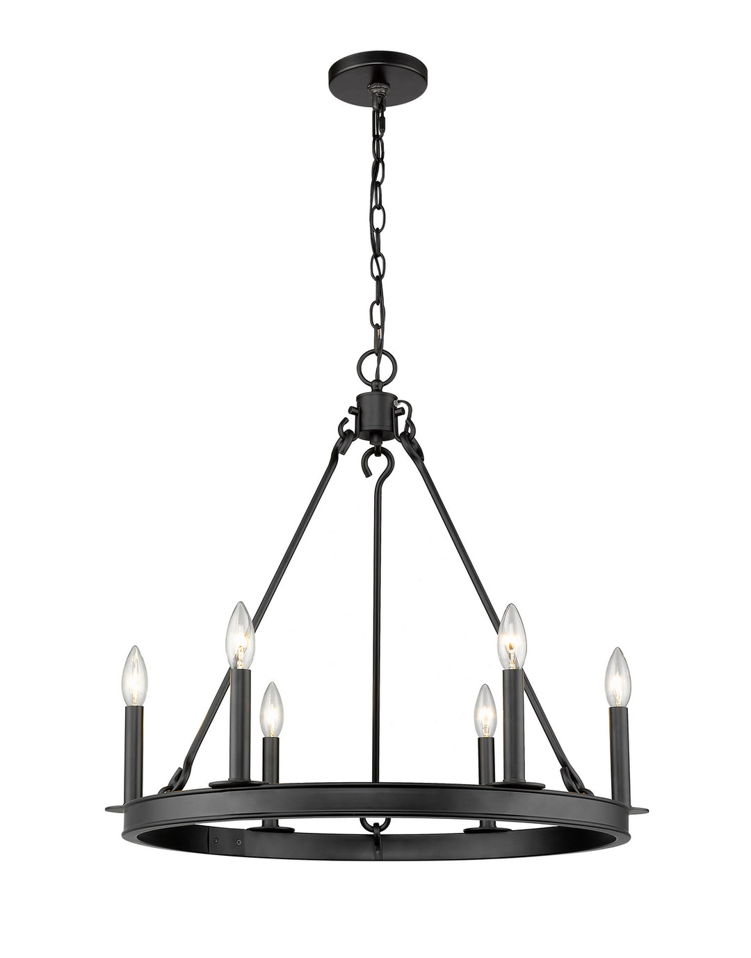 Z-Lite Barclay 482R-6MB Chandelier Light - Matte Black