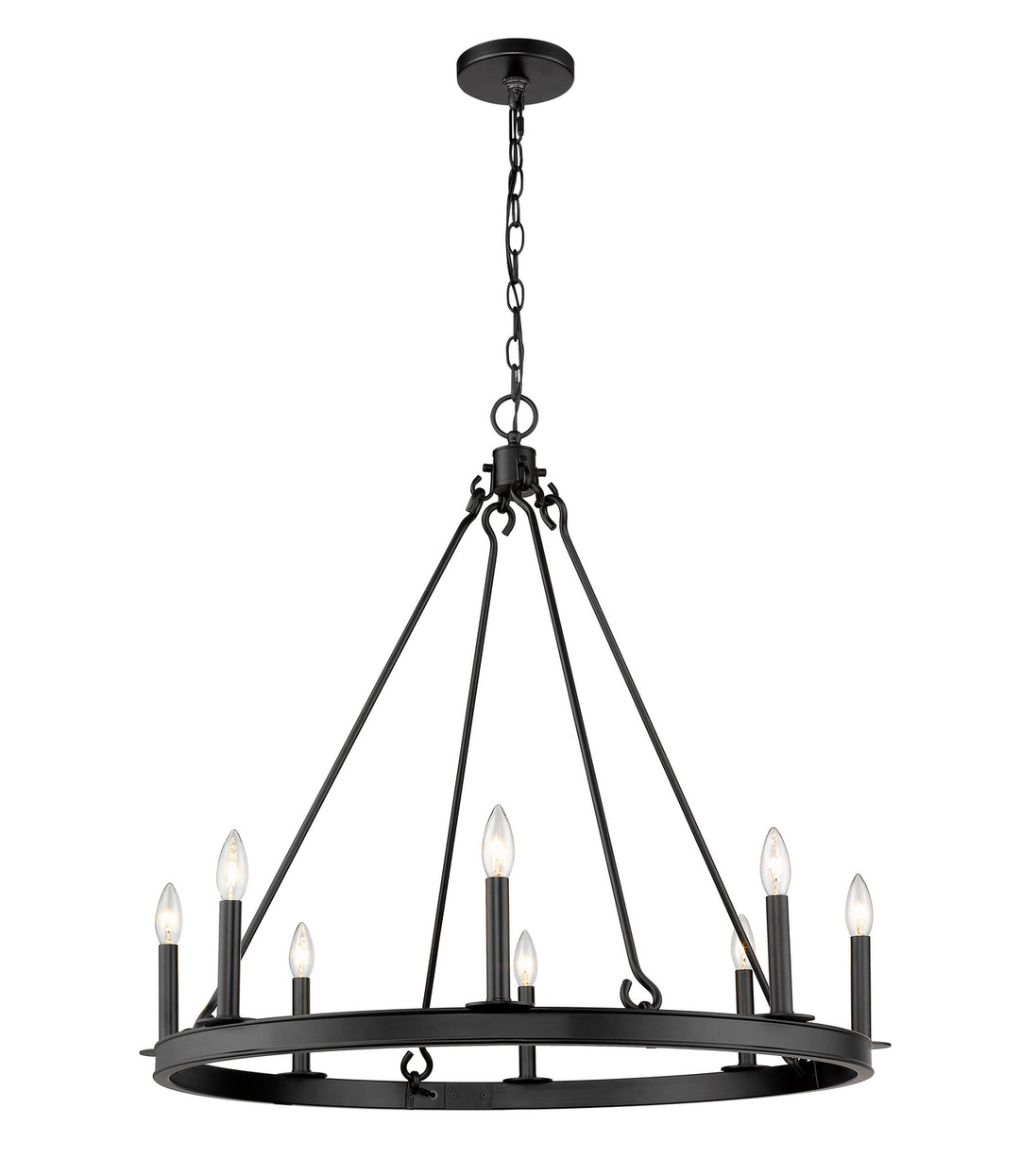 Z-Lite Barclay 482R-8MB Chandelier Light - Matte Black