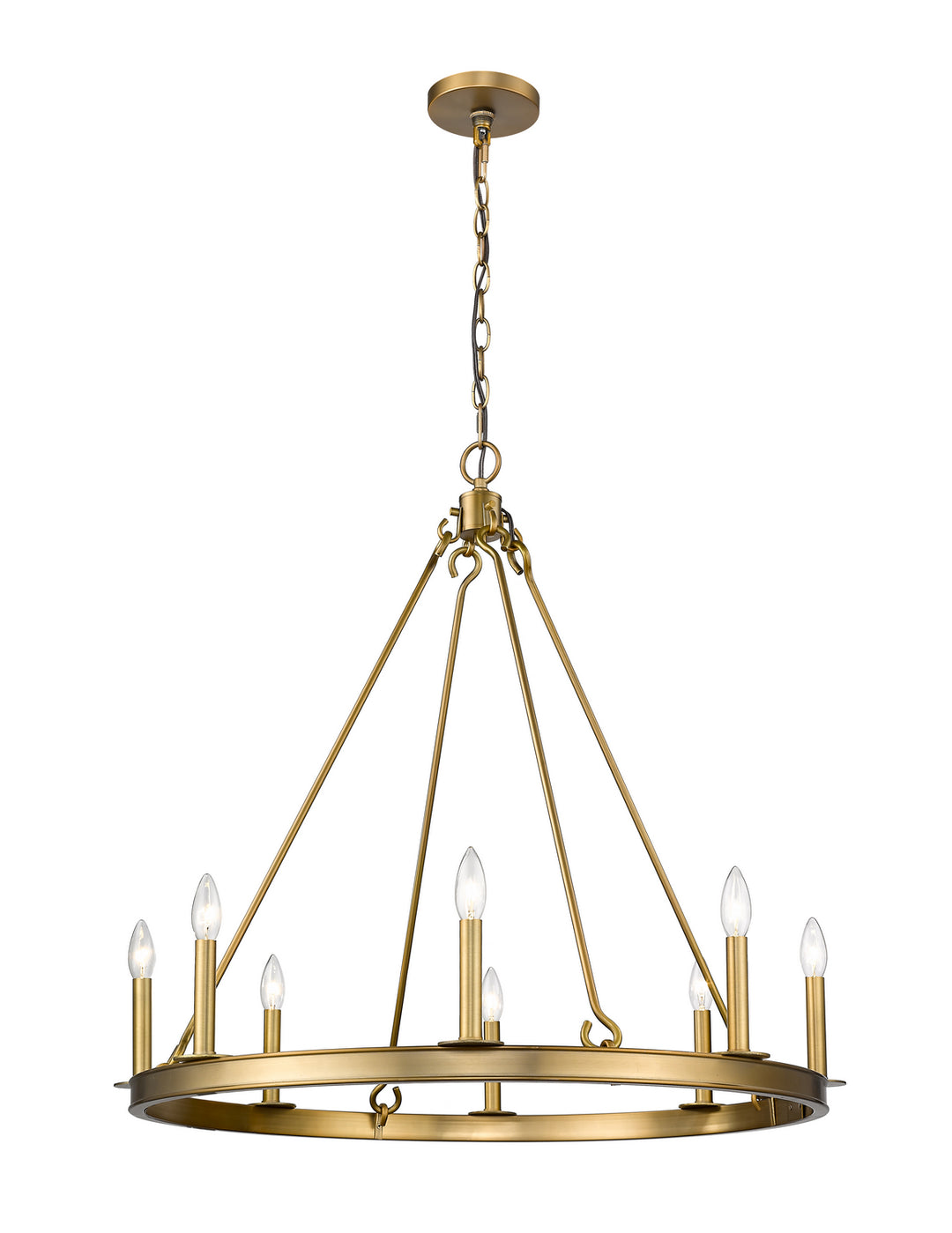 Z-Lite Barclay 482R-8OBR Chandelier Light - Olde Brass