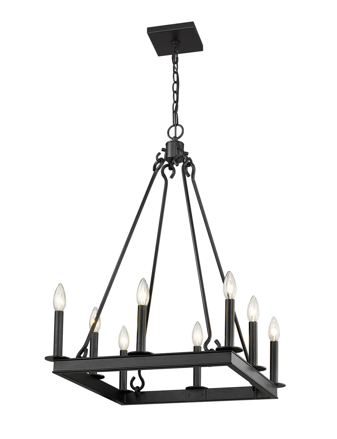 Z-Lite Barclay 482S-8-20MB Chandelier Light - Matte Black