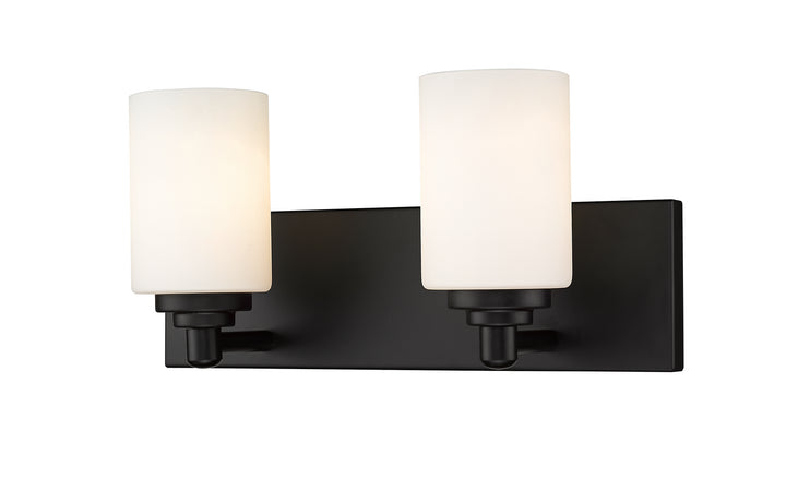 Z-Lite Soledad 485-2V-MB Bath Vanity Light 17 in. wide - Matte Black