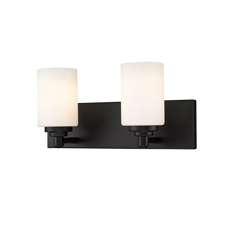 Z-Lite Soledad 485-2V-MB Bath Vanity Light 17 in. wide - Matte Black