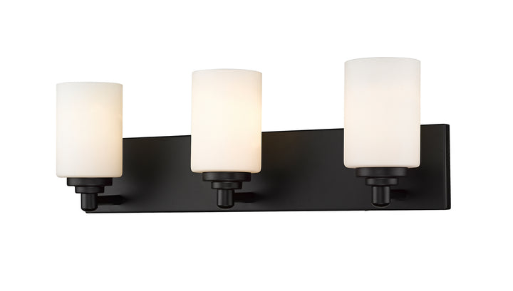 Z-Lite Soledad 485-3V-MB Bath Vanity Light 23 in. wide - Matte Black