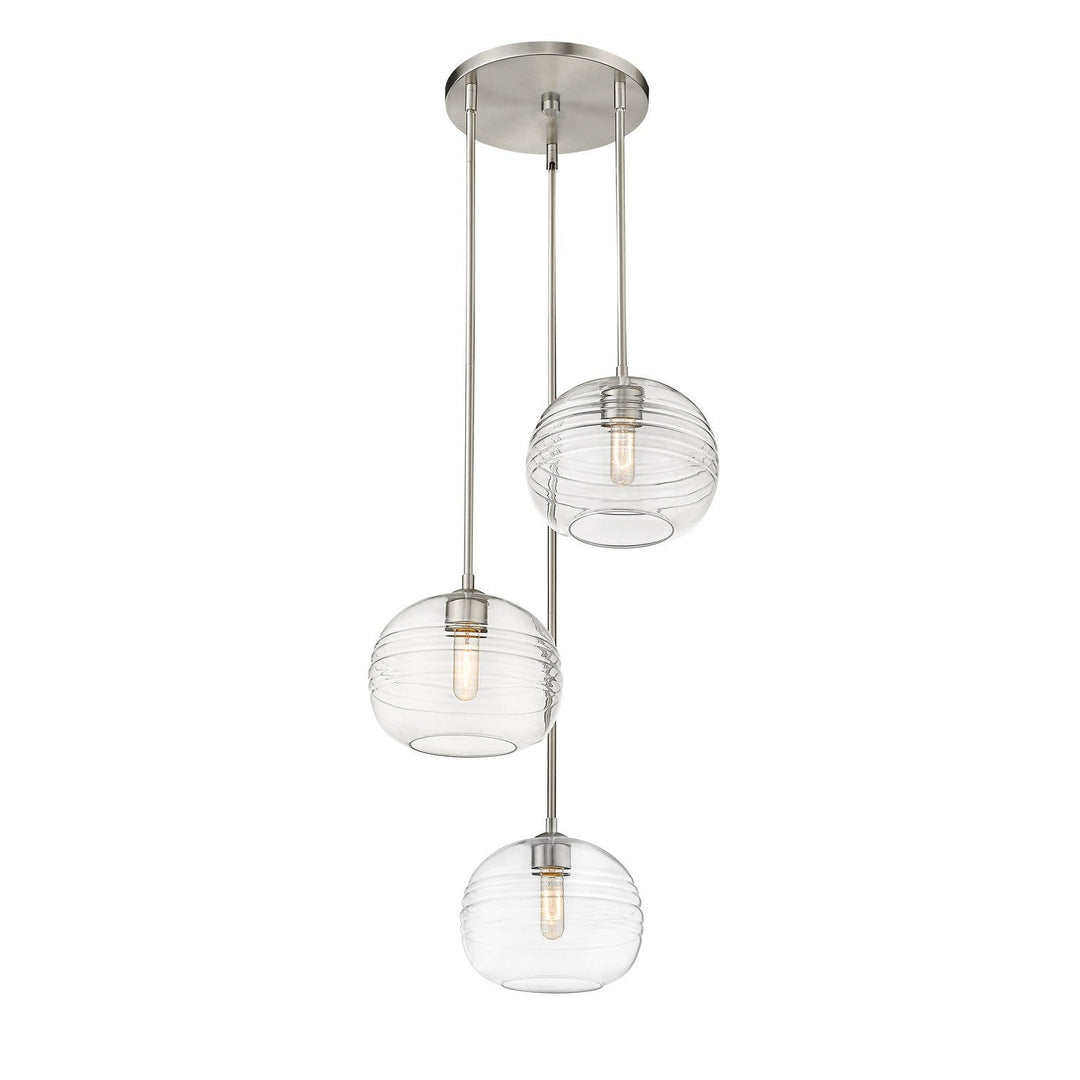 Z-Lite Harmony 486P10-3R-BN Pendant Light - Brushed Nickel
