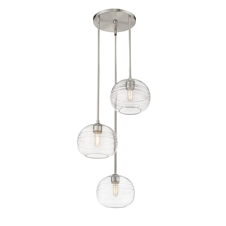 Z-Lite Harmony 486P10-3R-BN Pendant Light - Brushed Nickel