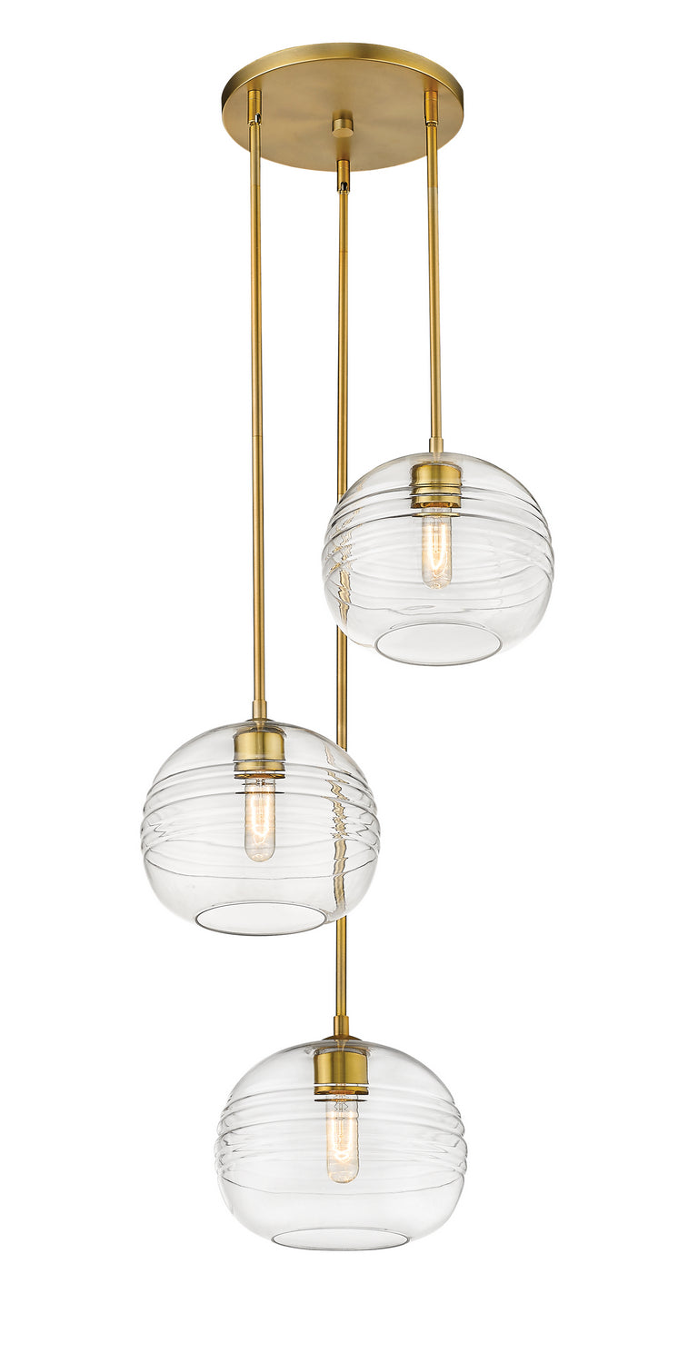 Z-Lite Harmony 486P10-3R-OBR Pendant Light - Olde Brass