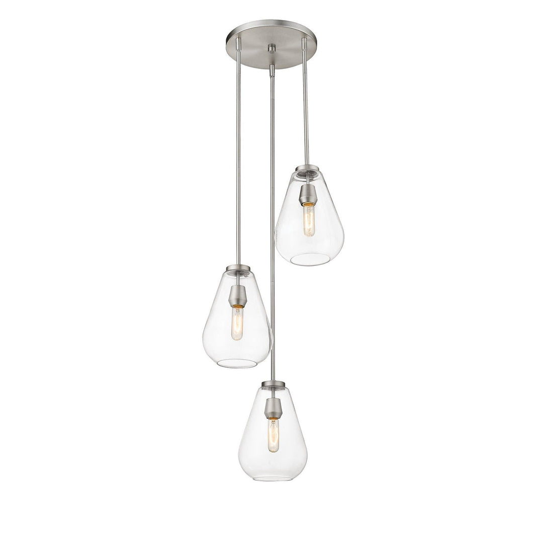 Z-Lite Ayra 488P8-3R-BN Pendant Light - Brushed Nickel