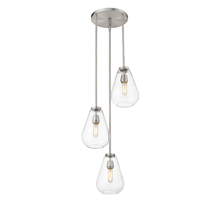 Z-Lite Ayra 488P8-3R-BN Pendant Light - Brushed Nickel