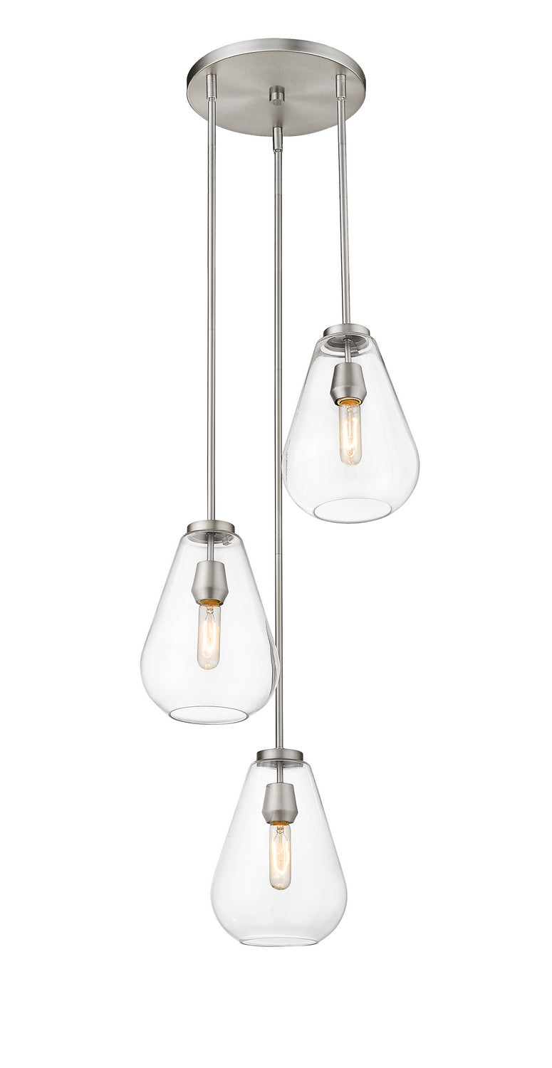 Z-Lite Ayra 488P8-3R-BN Pendant Light - Brushed Nickel