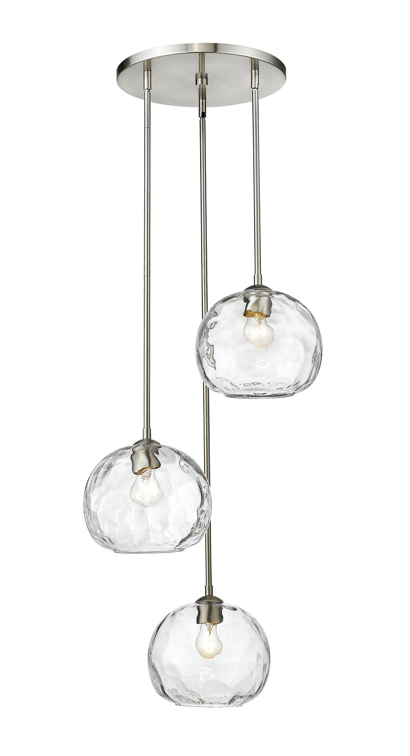 Z-Lite Chloe 490P10-3R-BN Pendant Light - Brushed Nickel