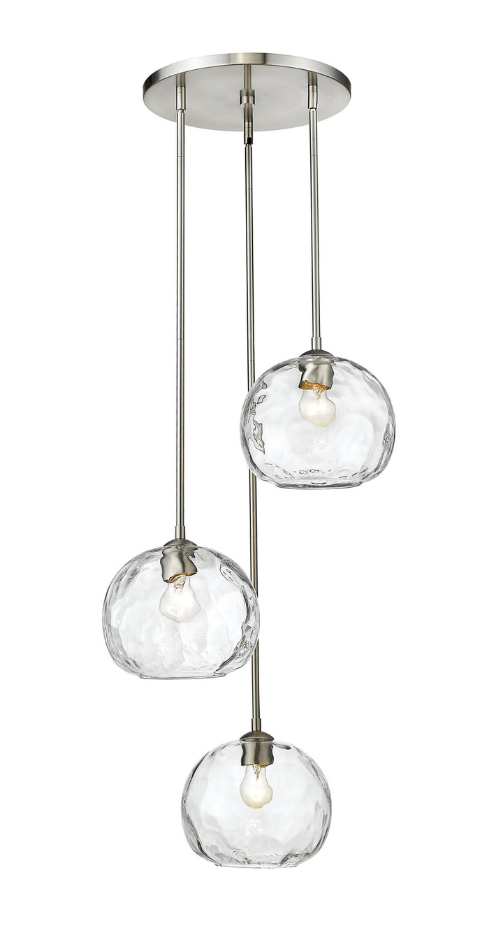 Z-Lite Chloe 490P10-3R-BN Pendant Light - Brushed Nickel