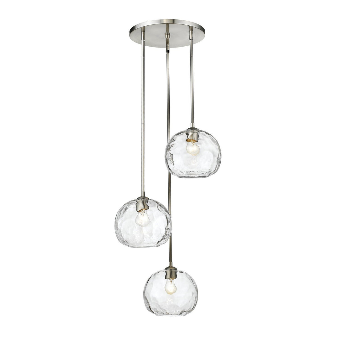 Z-Lite Chloe 490P10-3R-BN Pendant Light - Brushed Nickel